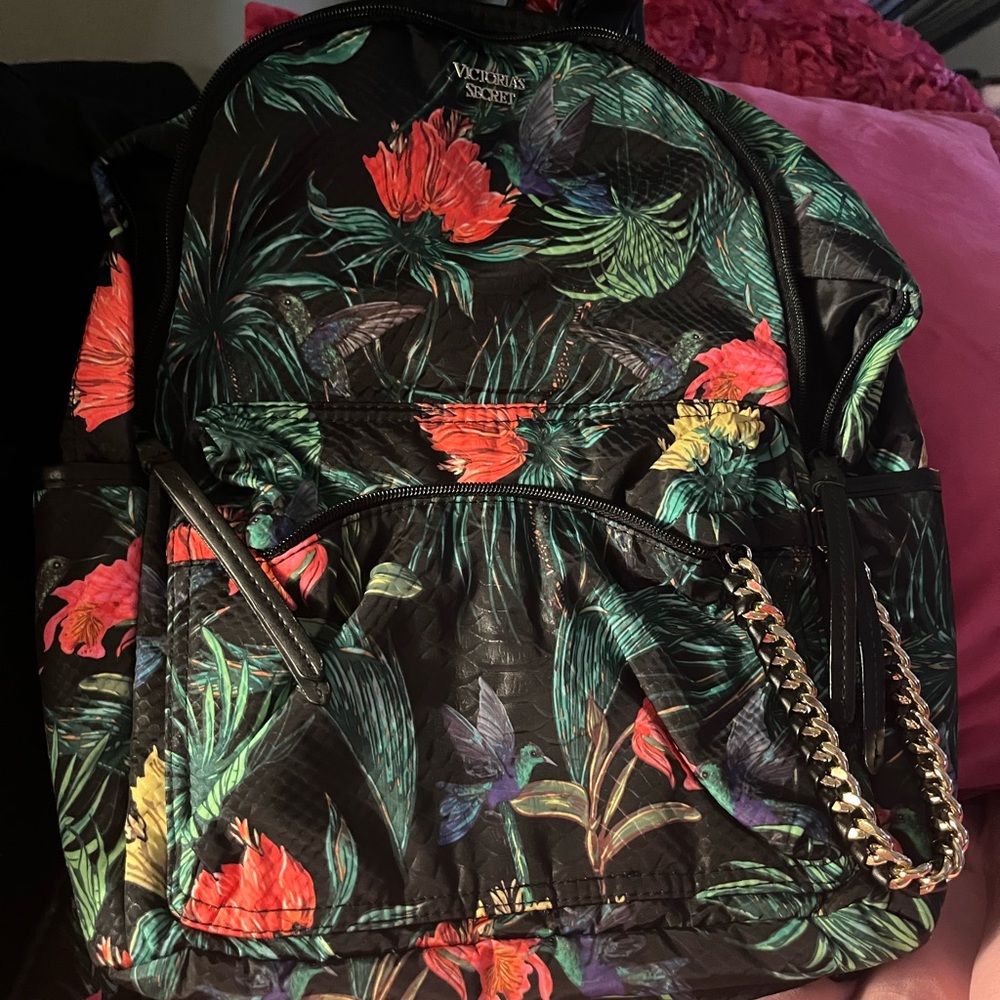 Victoria's Secret Tropical Black Backpack